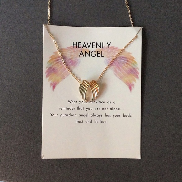 Guardian Angel Wings Necklace - Picture 3 of 7